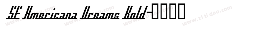  SF Americana Dreams Bold字体转换